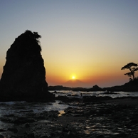 04立石（秋谷）海岸ダイヤモンド富士（夕陽）.jpg